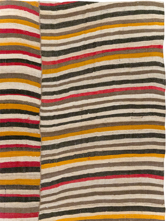 Vintage Persian Flatweave Kilim Accent Carpet, No.30179 - Gsblank