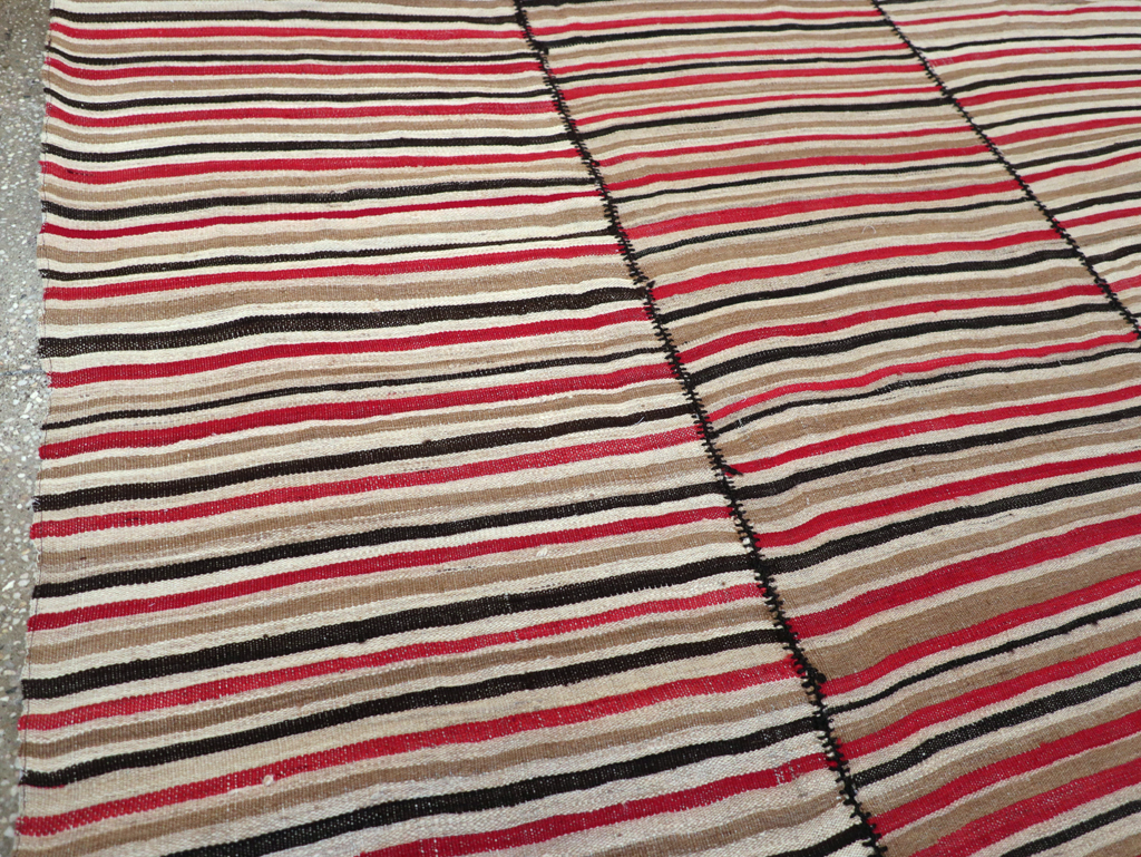 Vintage Mid-Century Persian Flatweave, No.30180 - Gsblank