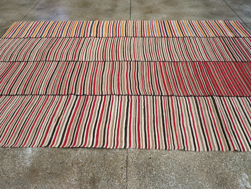 Vintage Mid-Century Persian Flatweave, No.30180 - Gsblank