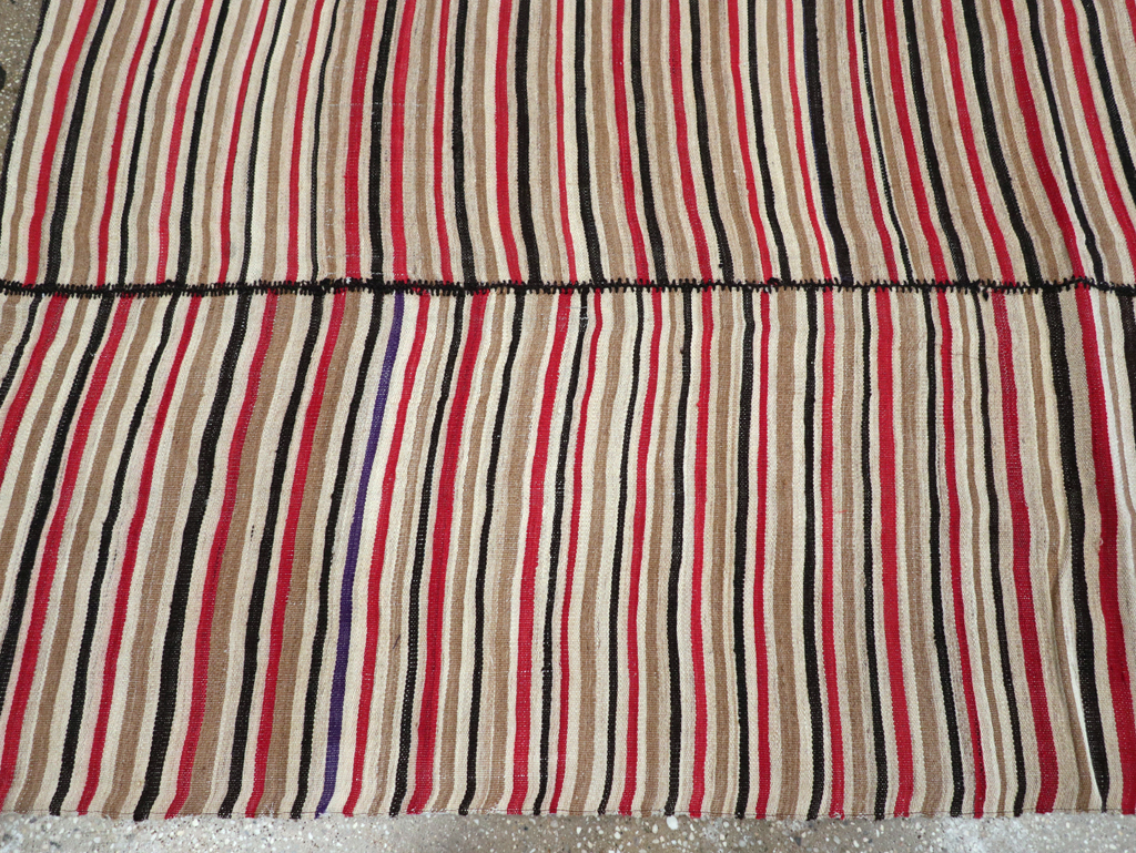 Vintage Mid-Century Persian Flatweave, No.30180 - Gsblank