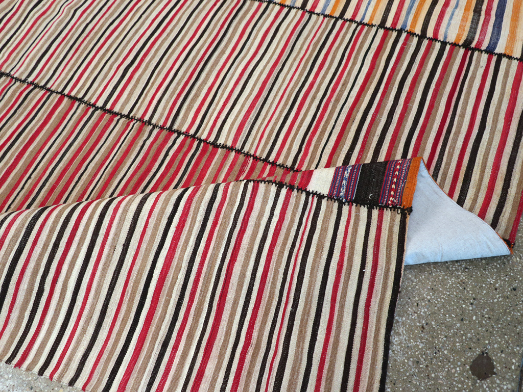 Vintage Mid-Century Persian Flatweave, No.30180 - Gsblank