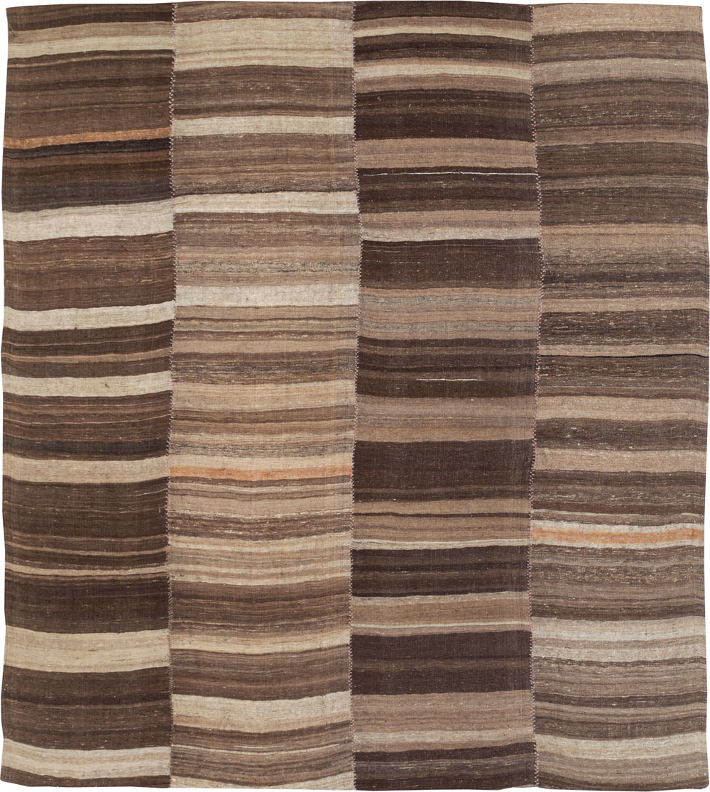 Contemporary Persian Flatweave Kilim Small Room Size Carpet, No.30181 - Gsblank