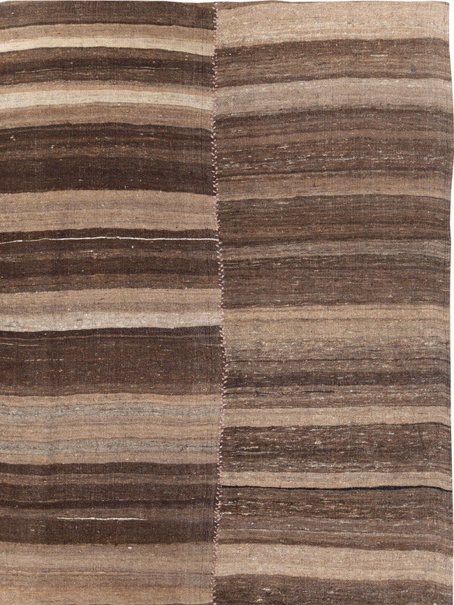 Contemporary Persian Flatweave Kilim Small Room Size Carpet, No.30181 - Gsblank