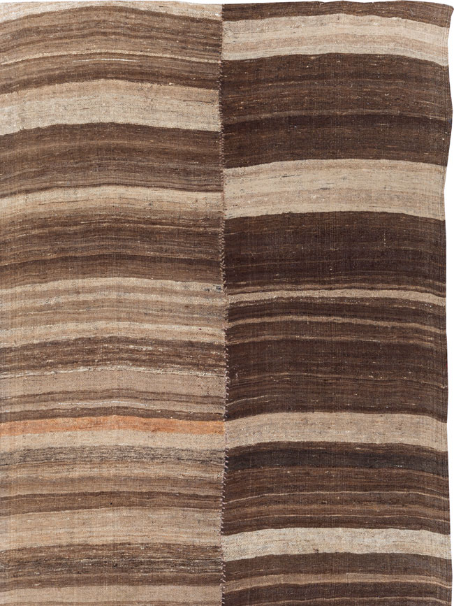 Contemporary Persian Flatweave Kilim Small Room Size Carpet, No.30181 - Gsblank