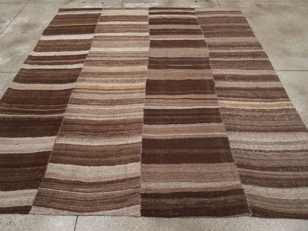 Contemporary Persian Flatweave Kilim Small Room Size Carpet, No.30181 - Gsblank