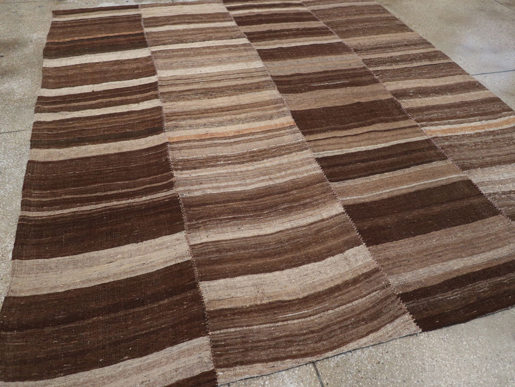 Contemporary Persian Flatweave Kilim Small Room Size Carpet, No.30181 - Gsblank