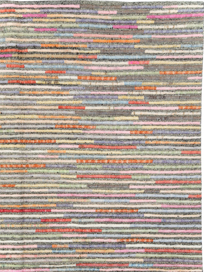 Colorful Contemporary Turkish Room Size Carpet, No.30185 - Gsblank