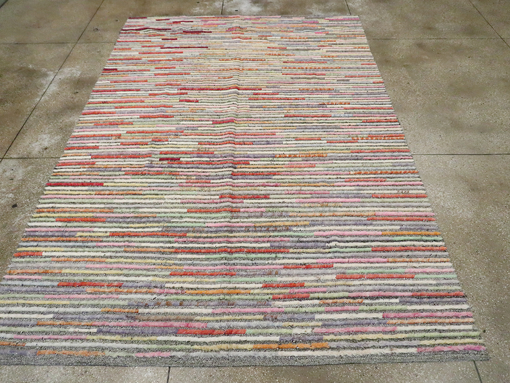 Colorful Contemporary Turkish Room Size Carpet, No.30185 - Gsblank