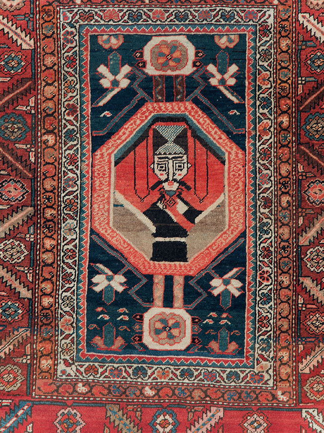 Antique Persian Bakshaish Rug, No.30189 - Gsblank