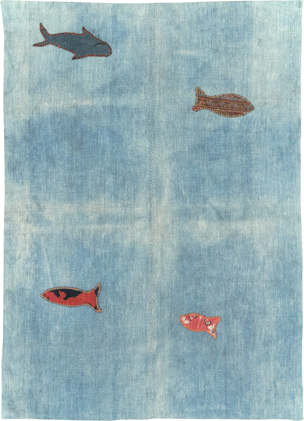 Vintage Pictorial Kilim, No.30193 - Gsblank