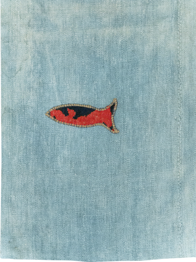 Vintage Pictorial Kilim, No.30193 - Gsblank