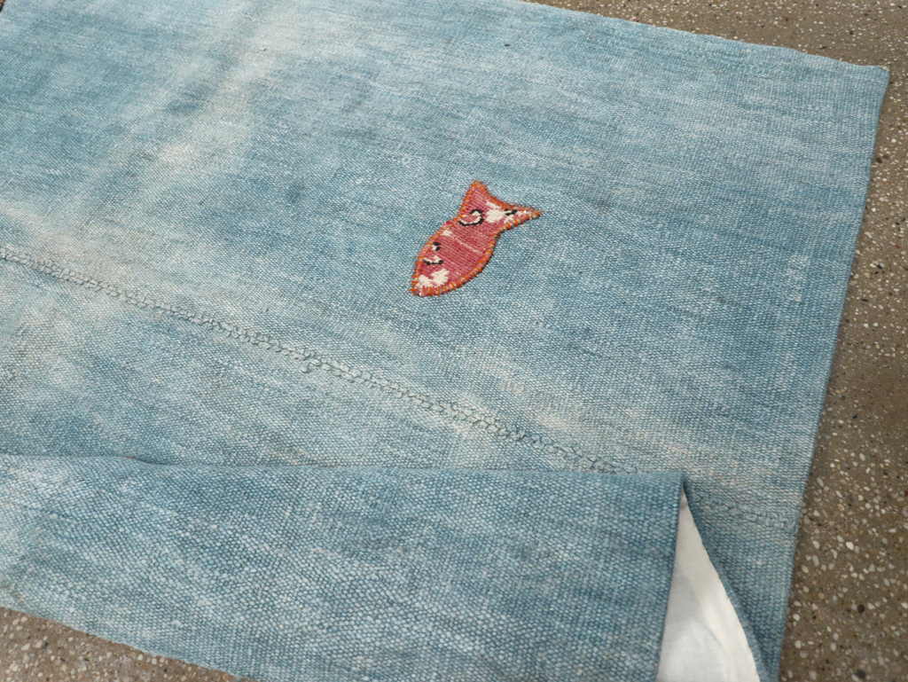 Vintage Pictorial Kilim, No.30193 - Gsblank