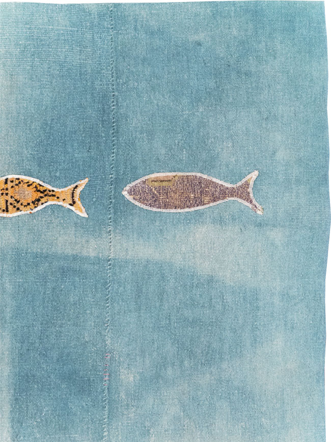 Modern Turkish Flatweave Accent Rug, No.30194 - Gsblank