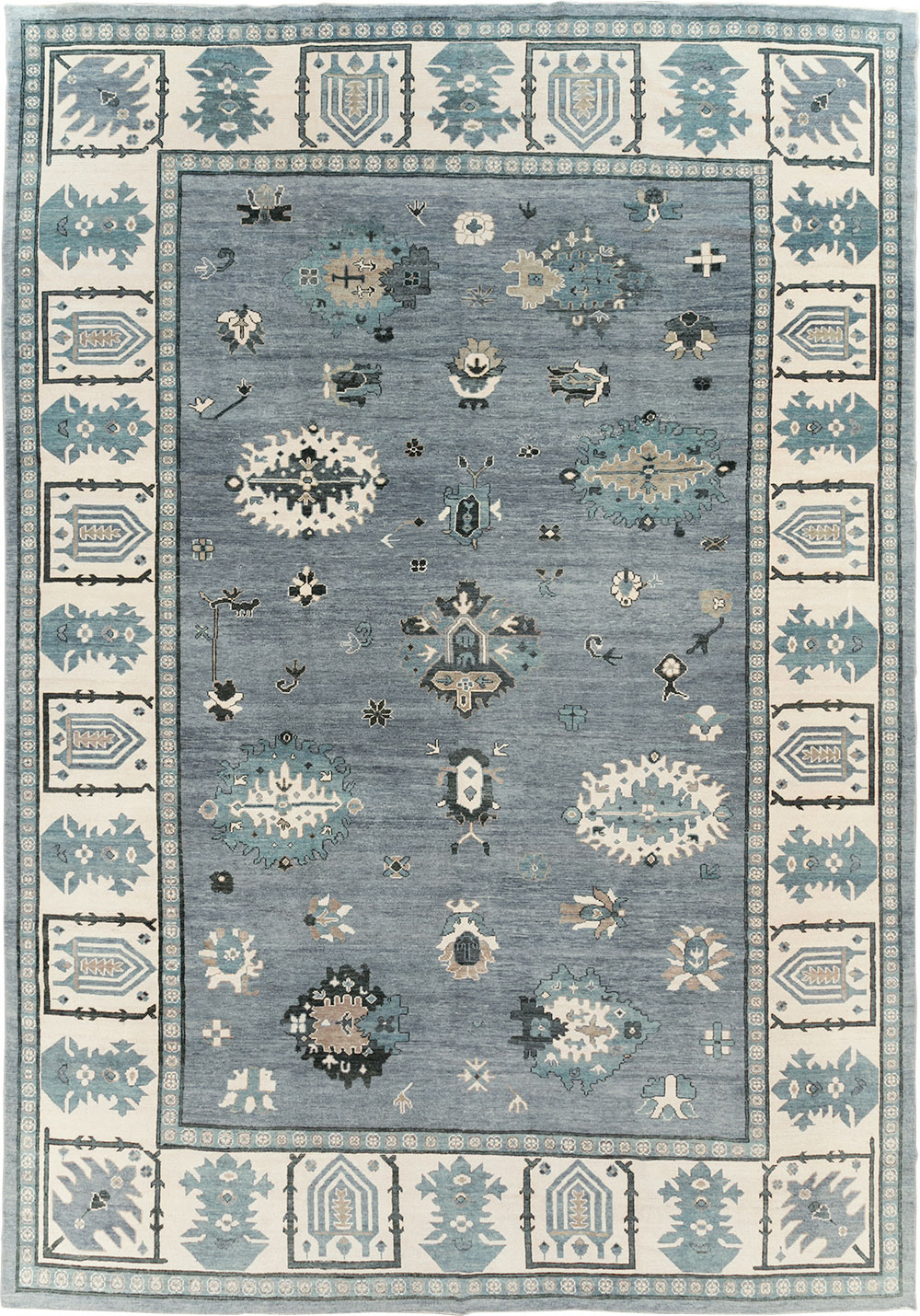 Modern Turkish Oushak Large Room Size Carpet, No.30200 - Gsblank
