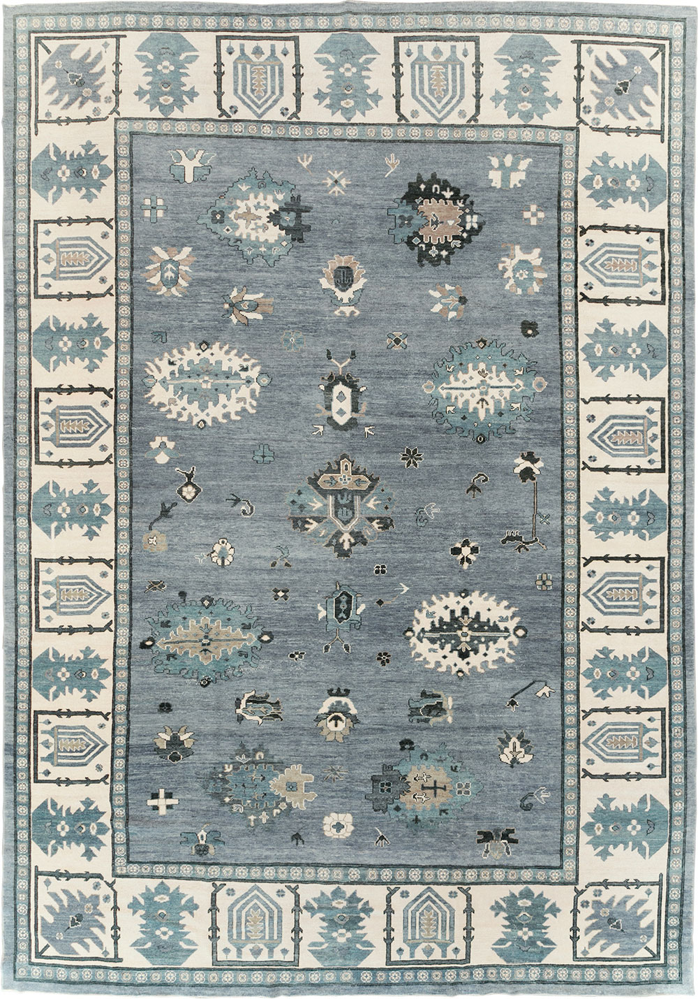 Modern Turkish Oushak Large Room Size Carpet, No.30200 - Gsblank