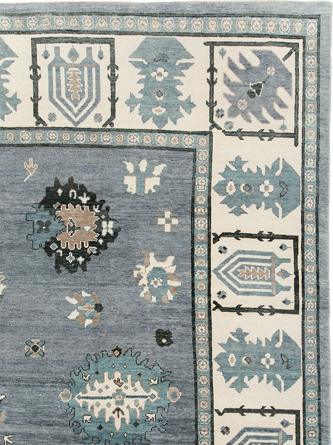 Modern Turkish Oushak Large Room Size Carpet, No.30200 - Gsblank