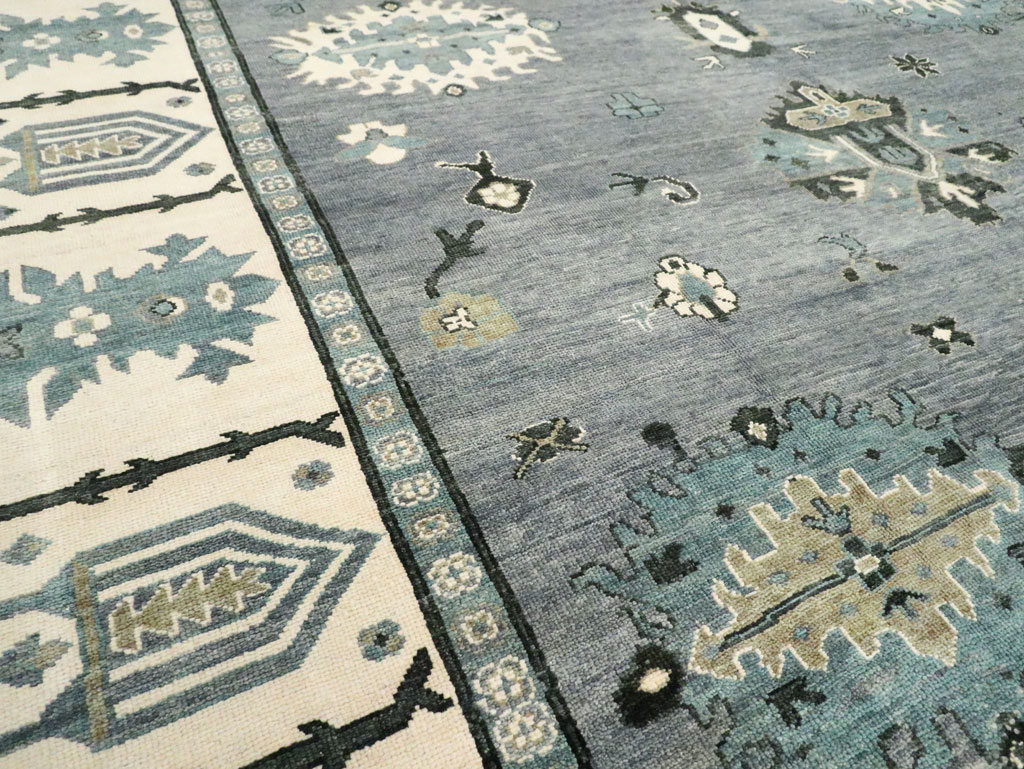 Modern Turkish Oushak Large Room Size Carpet, No.30200 - Gsblank