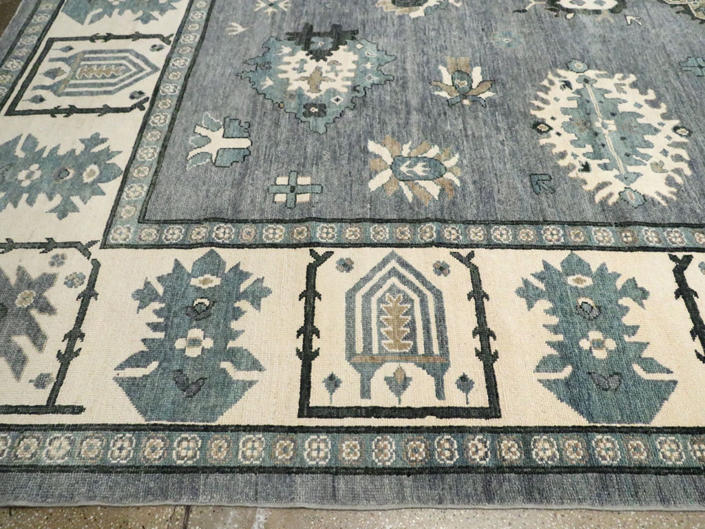 Modern Turkish Oushak Large Room Size Carpet, No.30200 - Gsblank