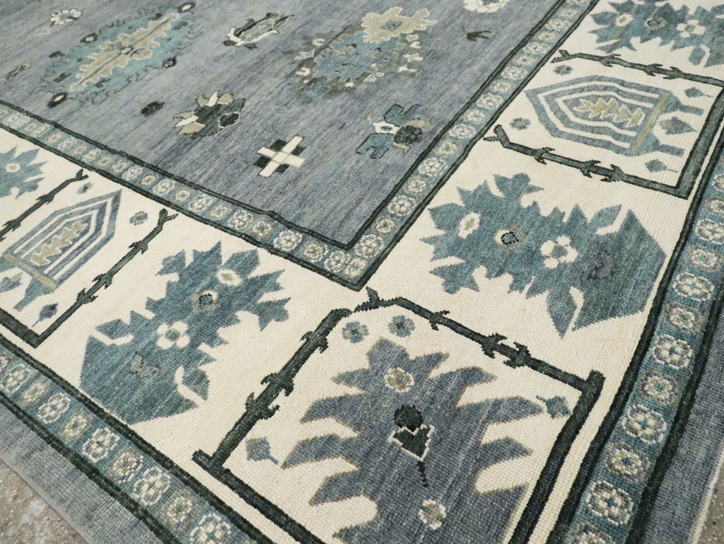 Modern Turkish Oushak Large Room Size Carpet, No.30200 - Gsblank