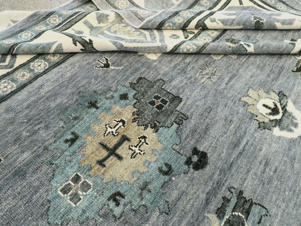 Modern Turkish Oushak Large Room Size Carpet, No.30200 - Gsblank