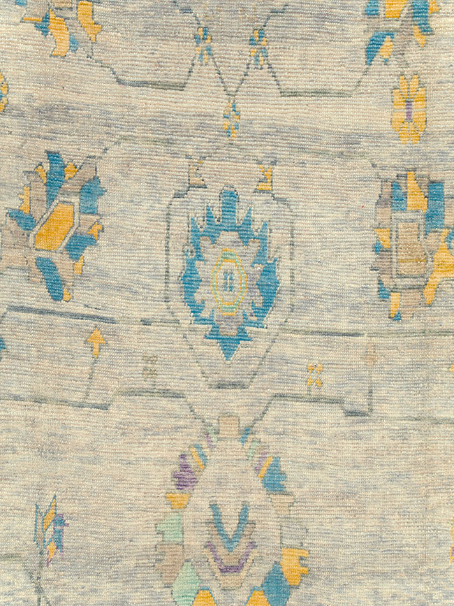 Contemporary Turkish Oushak Large Room Size Carpet, No.30202 - Gsblank