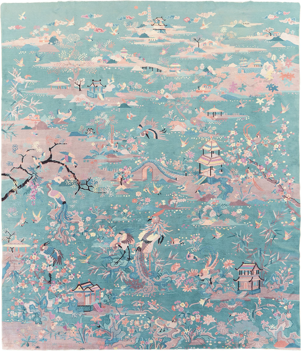Mid-20th Century Chinese Art Deco Room Size Carpet, No.30203 - Gsblank