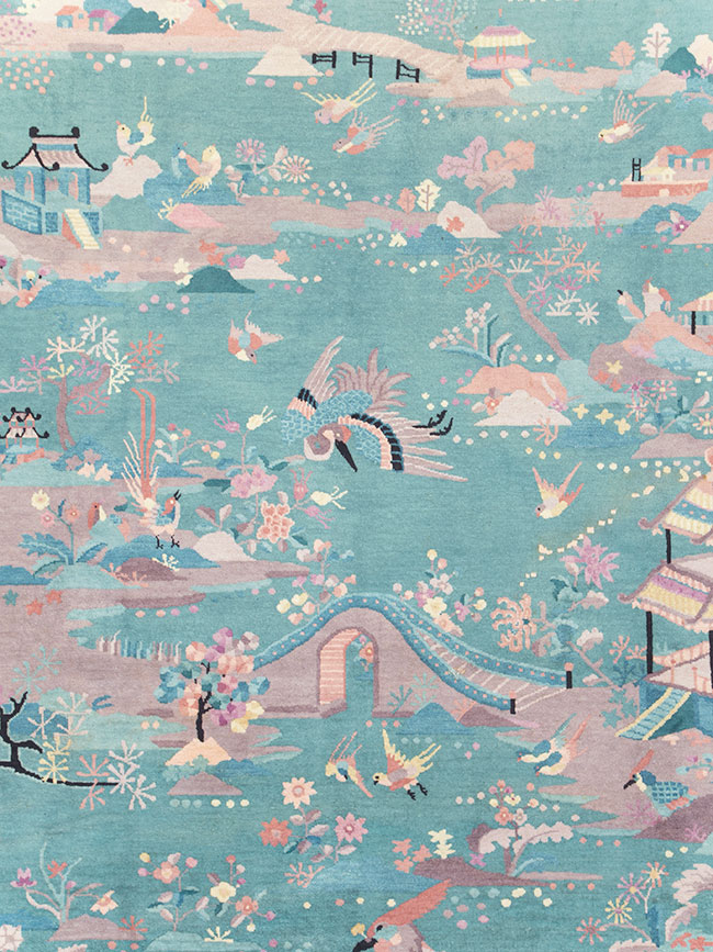 Mid-20th Century Chinese Art Deco Room Size Carpet, No.30203 - Gsblank