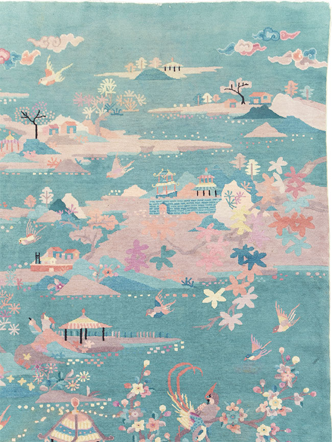 Mid-20th Century Chinese Art Deco Room Size Carpet, No.30203 - Gsblank