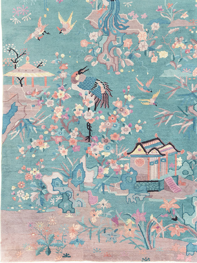 Mid-20th Century Chinese Art Deco Room Size Carpet, No.30203 - Gsblank