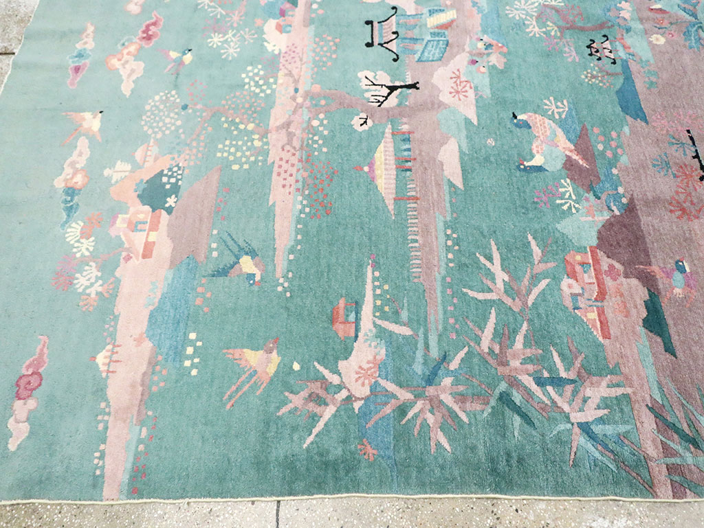 Mid-20th Century Chinese Art Deco Room Size Carpet, No.30203 - Gsblank