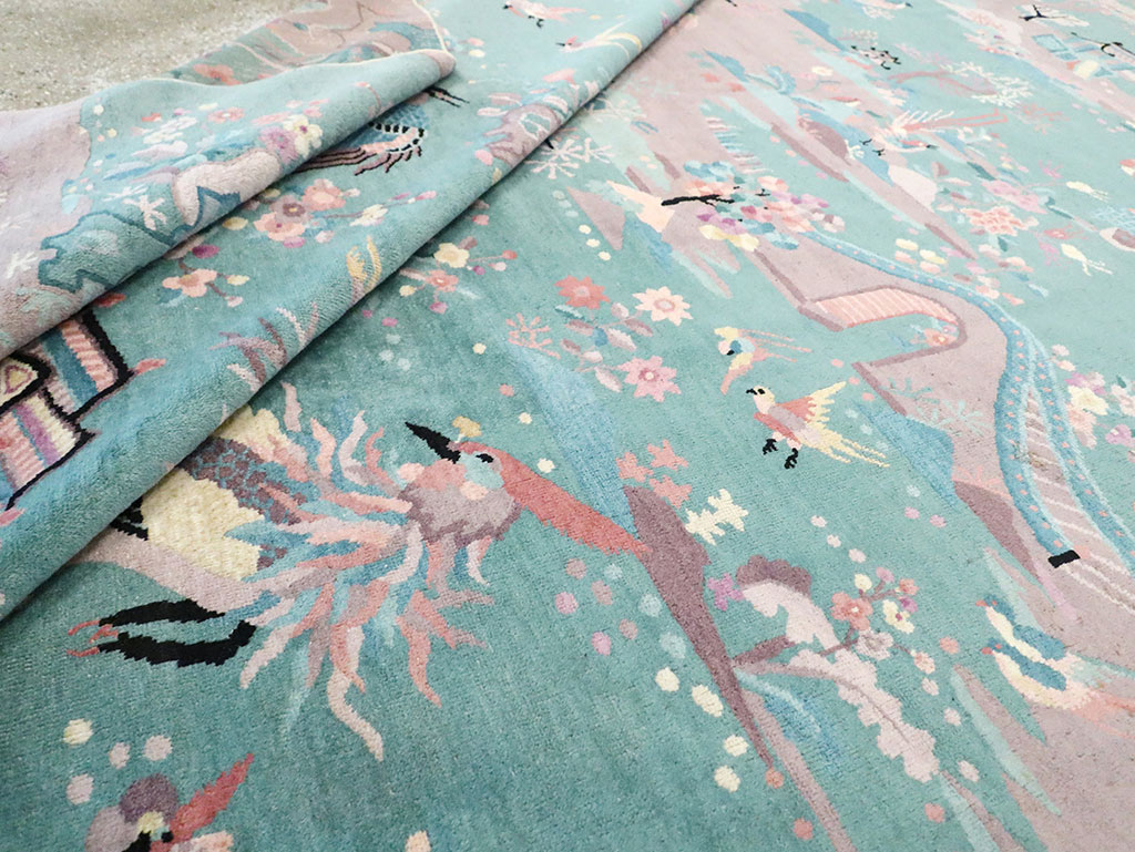Mid-20th Century Chinese Art Deco Room Size Carpet, No.30203 - Gsblank