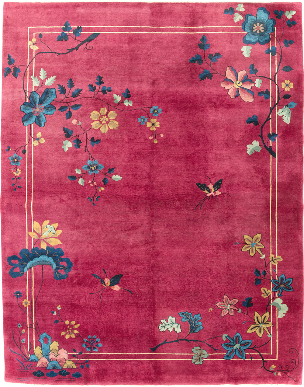 Vintage Chinese Deco Carpet, No.30204 - Gsblank