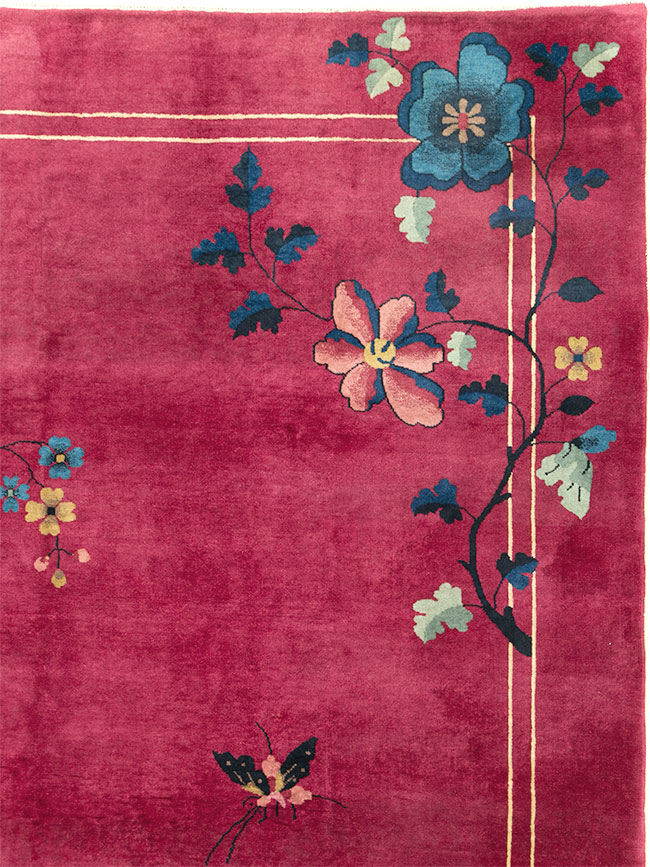 Vintage Chinese Deco Carpet, No.30204 - Gsblank
