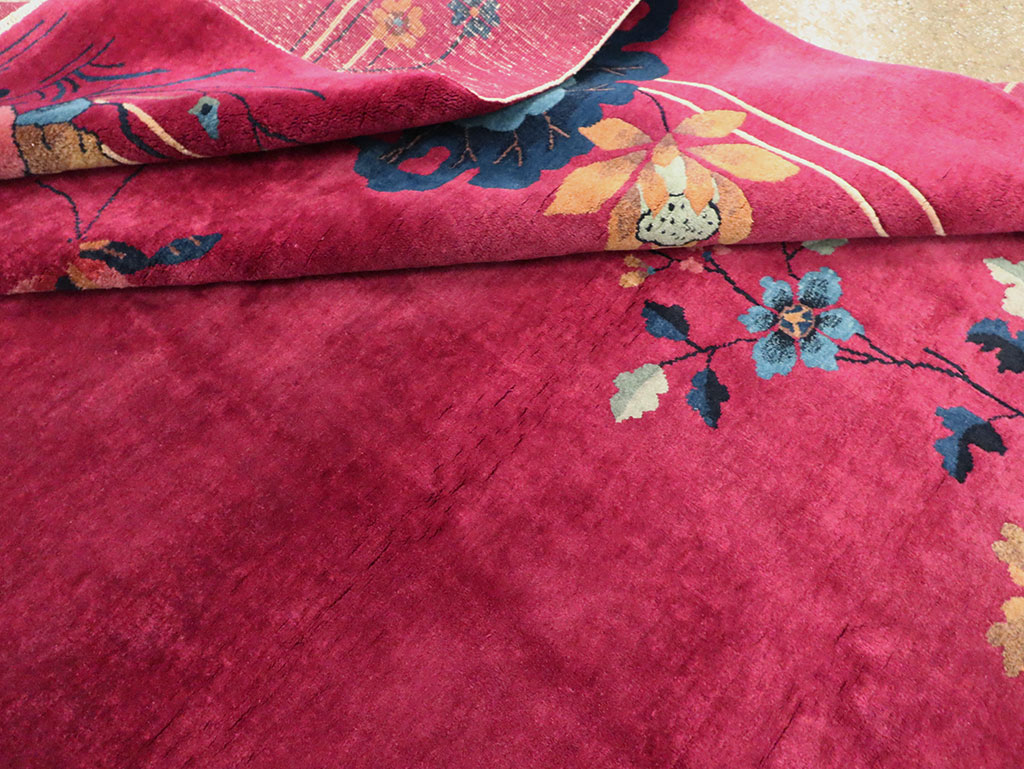 Vintage Chinese Deco Carpet, No.30204 - Gsblank