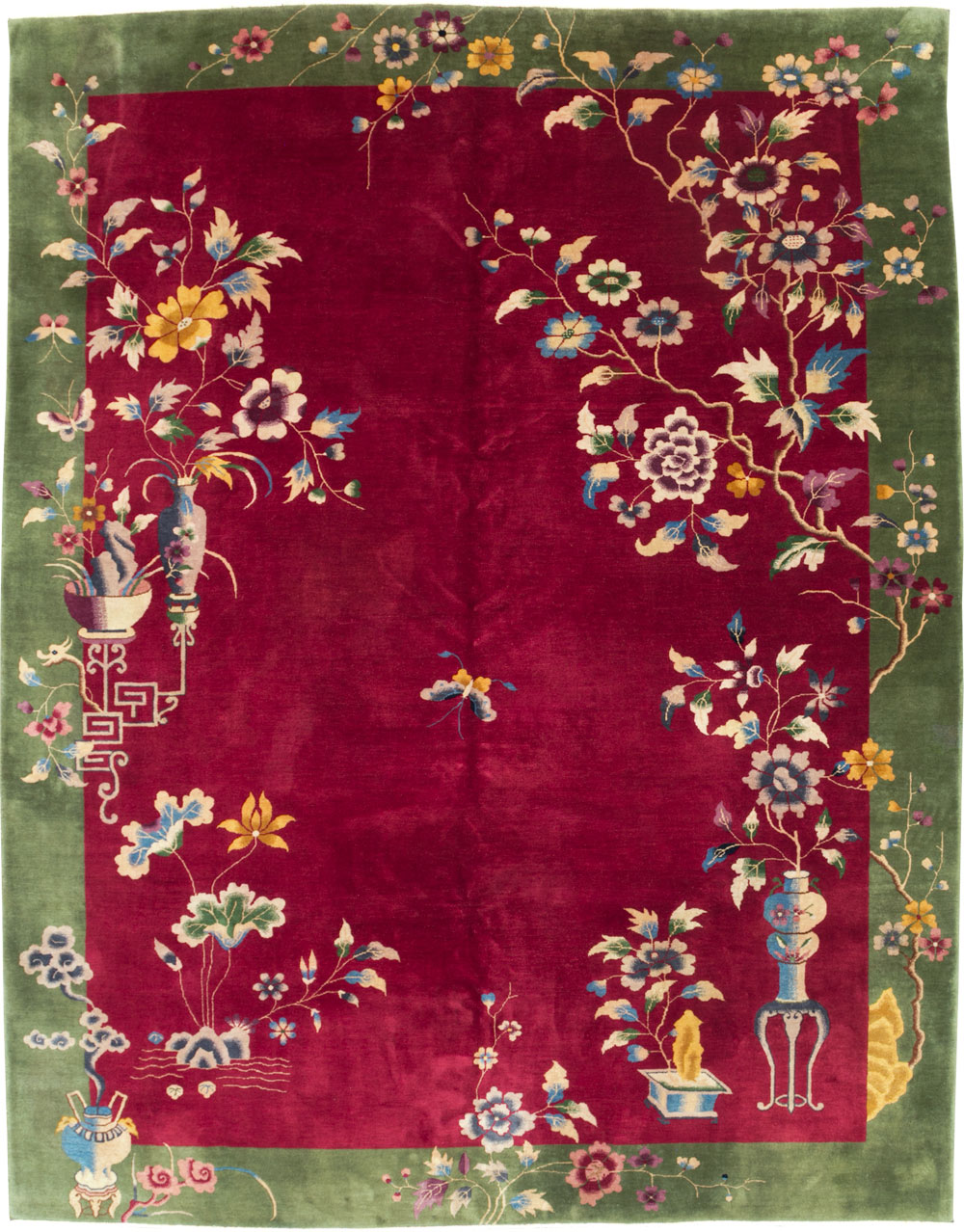Vintage Chinese Deco Carpet, No.30206 - Gsblank