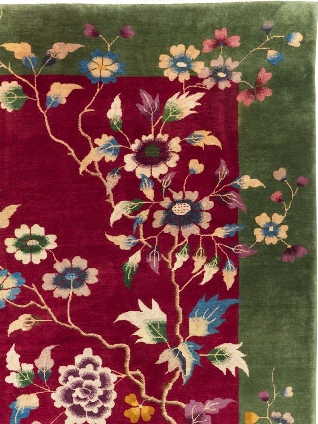 Vintage Chinese Deco Carpet, No.30206 - Gsblank