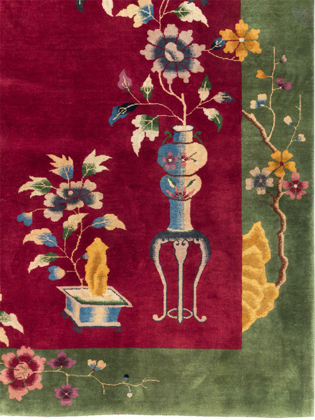 Vintage Chinese Deco Carpet, No.30206 - Gsblank