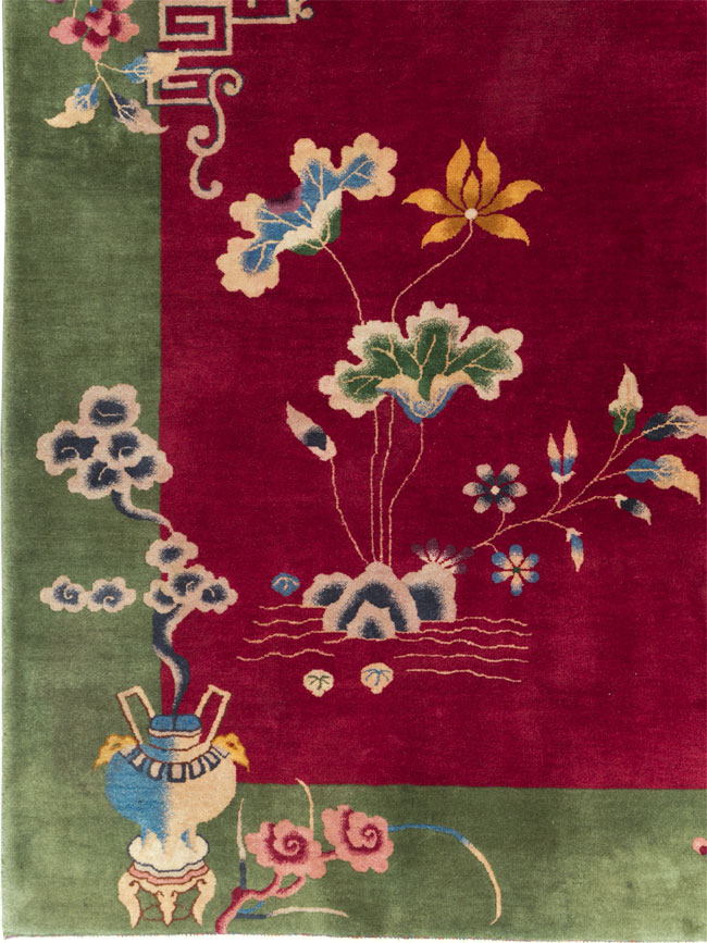 Vintage Chinese Deco Carpet, No.30206 - Gsblank
