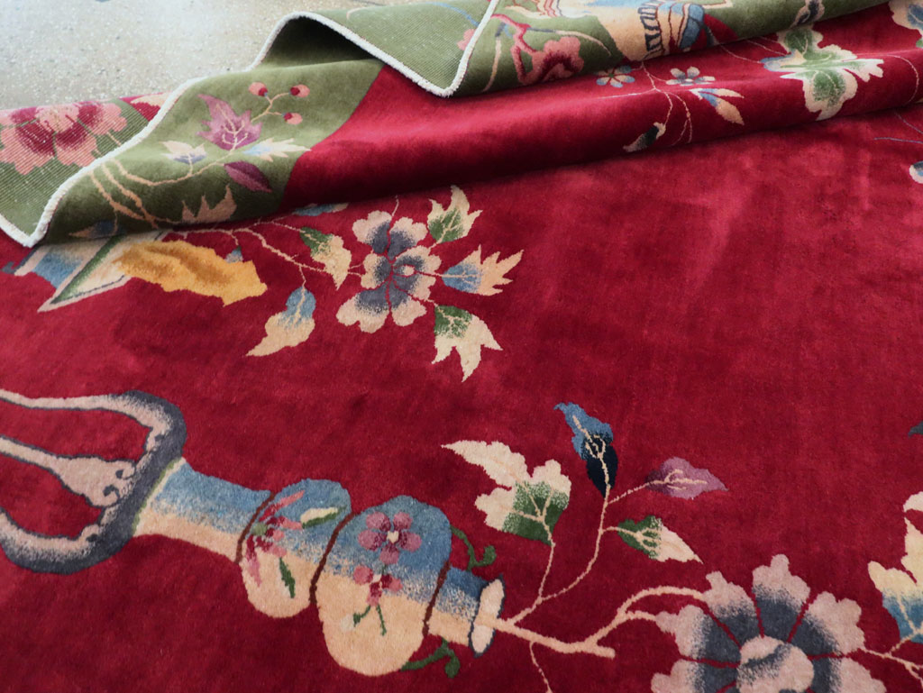 Vintage Chinese Deco Carpet, No.30206 - Gsblank