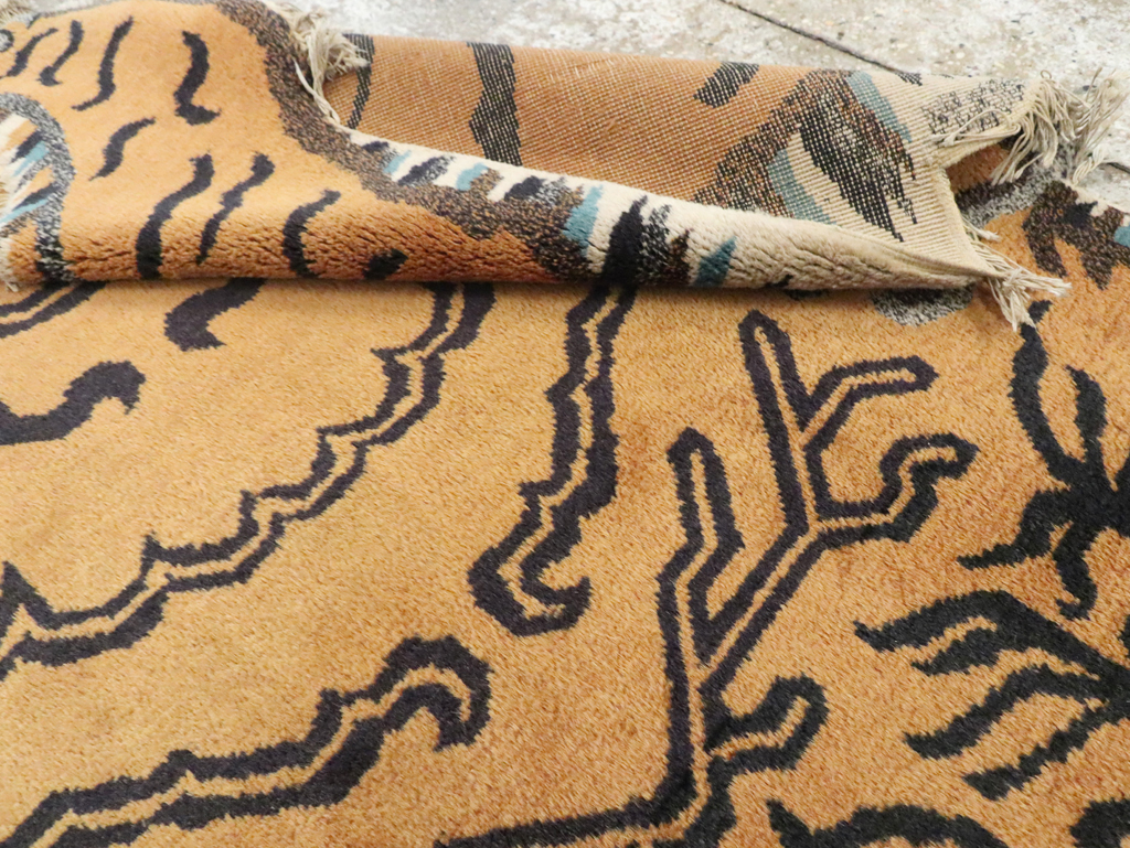 Vintage Pictorial Tibetan Rug, No.30210 - Gsblank