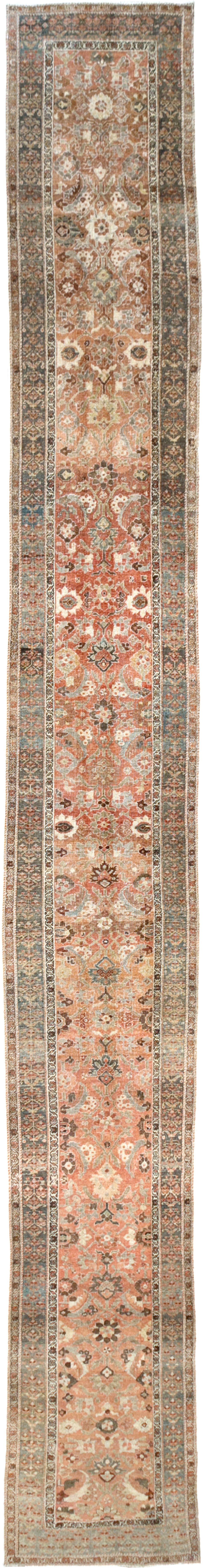 Antique Persian Bidjar Long Runner (Pair: 1 of 2), No.30213 - Gsblank
