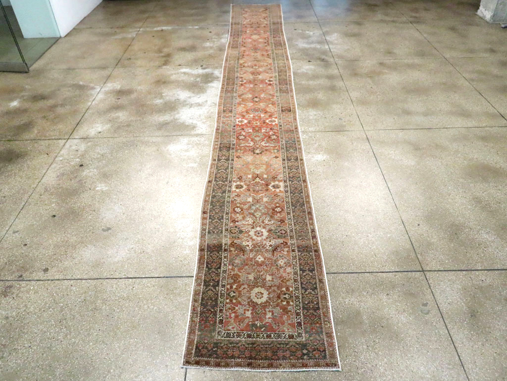 Antique Persian Bidjar Long Runner (Pair: 1 of 2), No.30213 - Gsblank