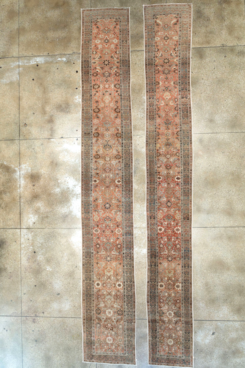 Antique Persian Bidjar Long Runner (Pair: 1 of 2), No.30213 - Gsblank
