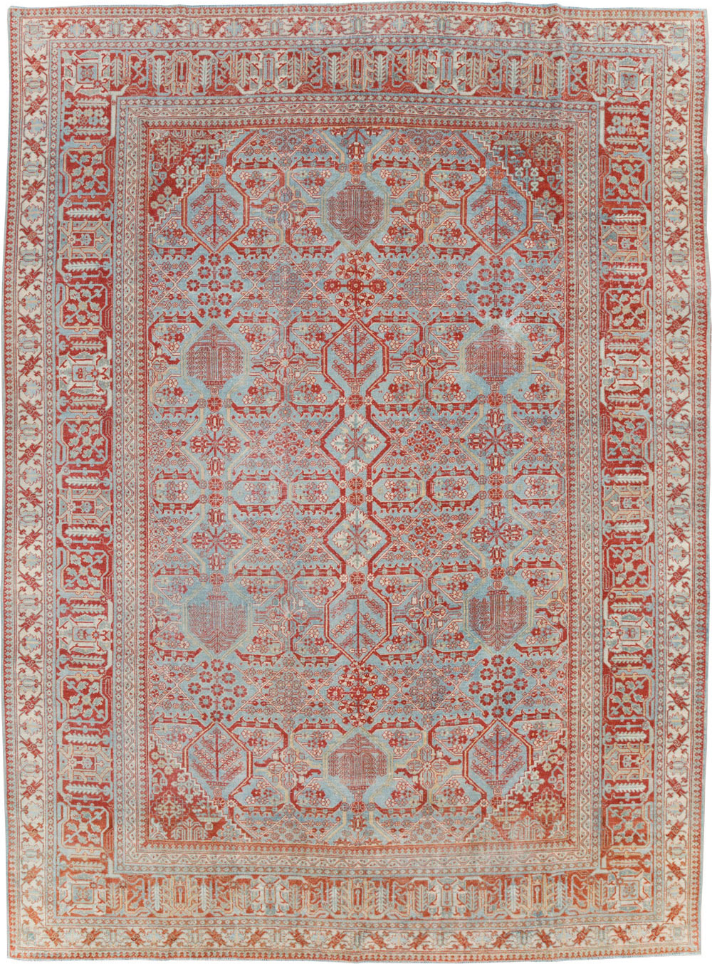 Antique Persian Joshegan Room Size Carpet, No.30223 - Gsblank