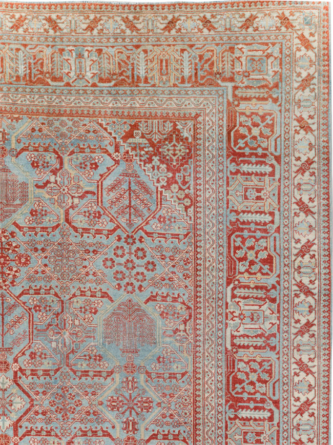 Antique Persian Joshegan Room Size Carpet, No.30223 - Gsblank