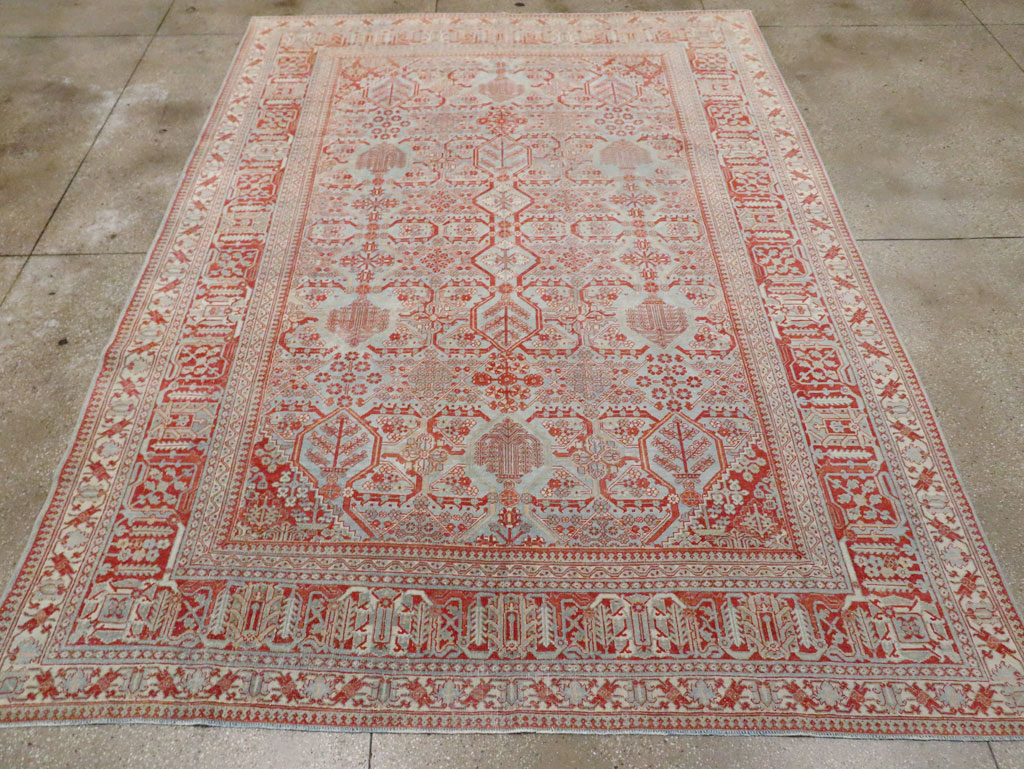 Antique Persian Joshegan Room Size Carpet, No.30223 - Gsblank