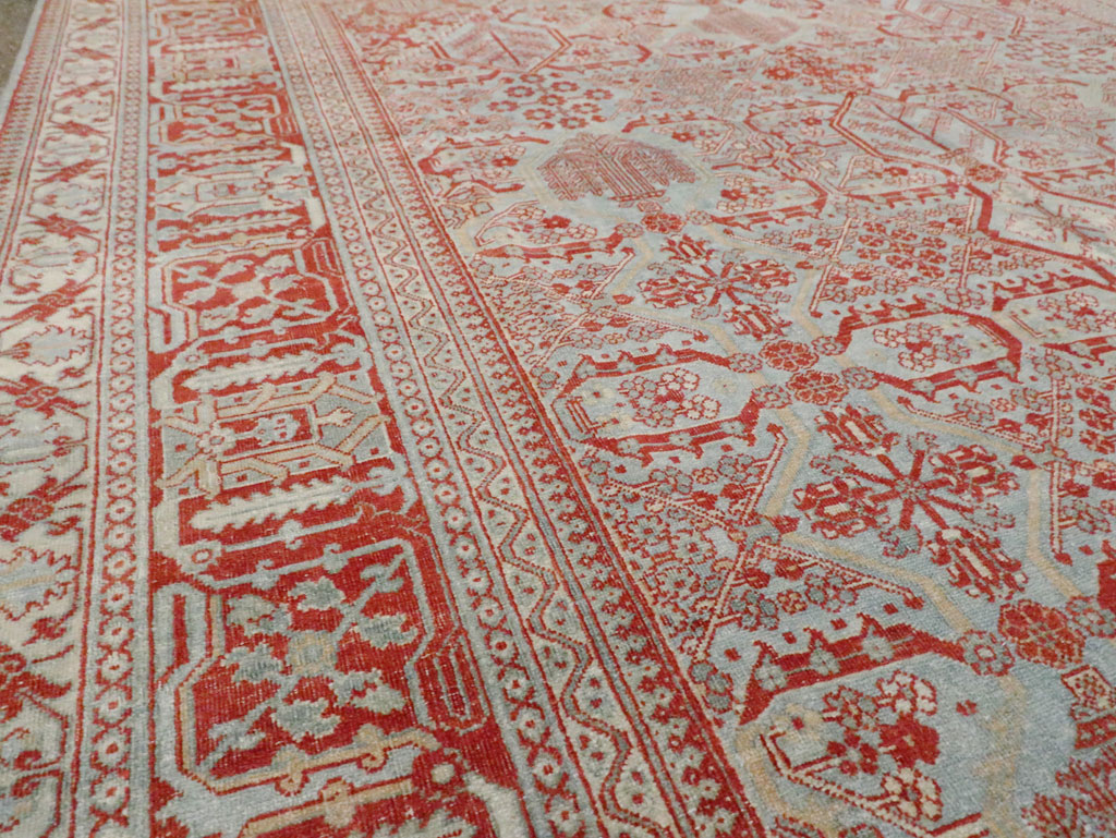 Antique Persian Joshegan Room Size Carpet, No.30223 - Gsblank