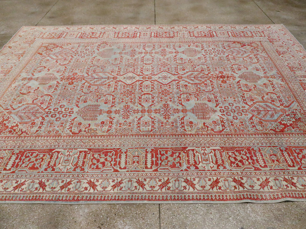 Antique Persian Joshegan Room Size Carpet, No.30223 - Gsblank