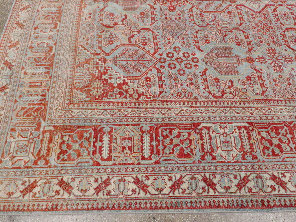 Antique Persian Joshegan Room Size Carpet, No.30223 - Gsblank
