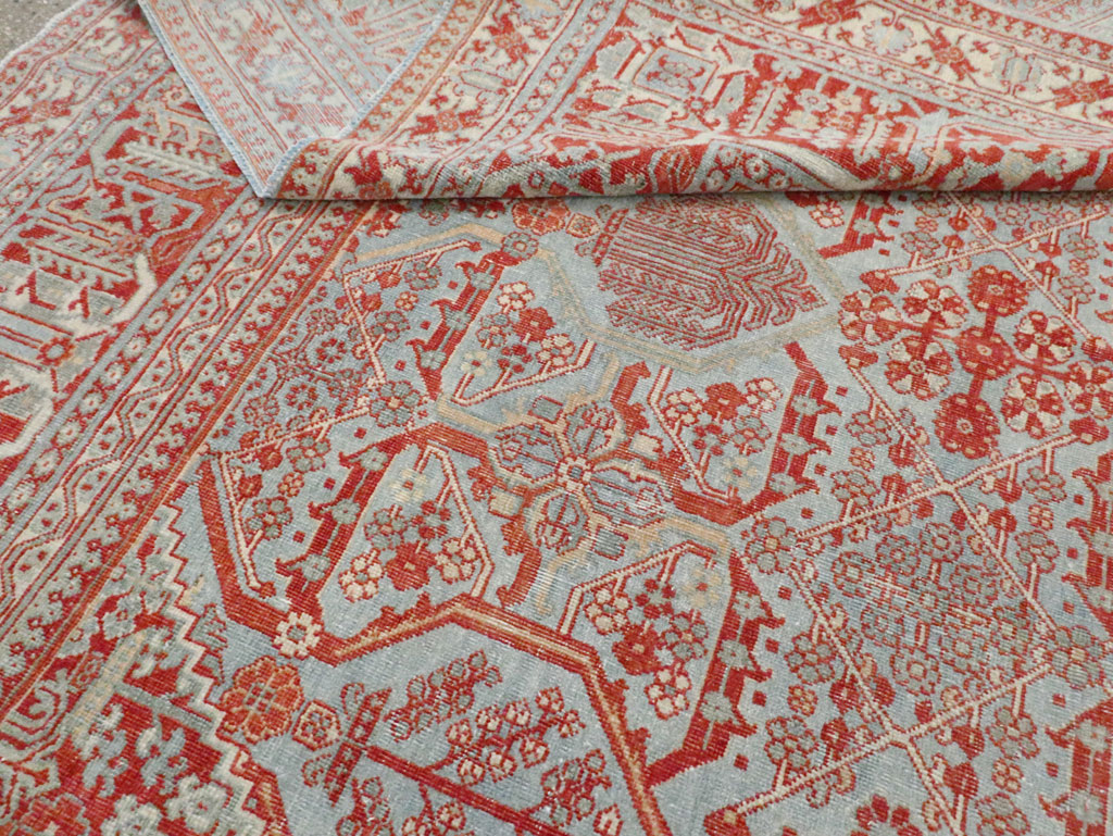 Antique Persian Joshegan Room Size Carpet, No.30223 - Gsblank